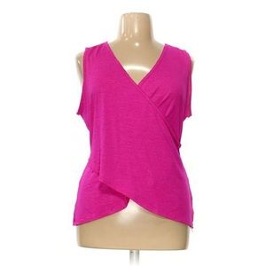 Pink Foldover Athleta Tank
